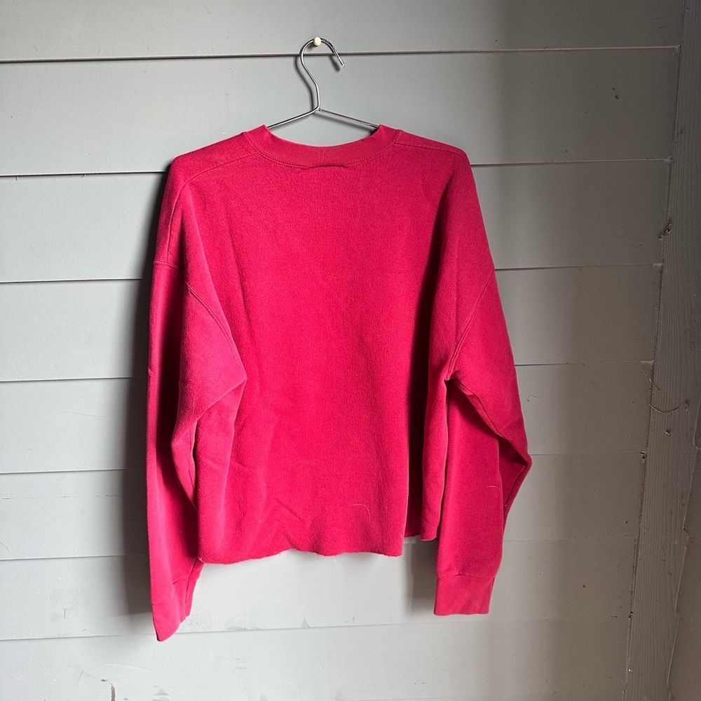 Lee Sport Vintage 90s WSU Cougars XL Crewneck Sweatshirt Made In USA Cut Hem - Picture 6 of 7